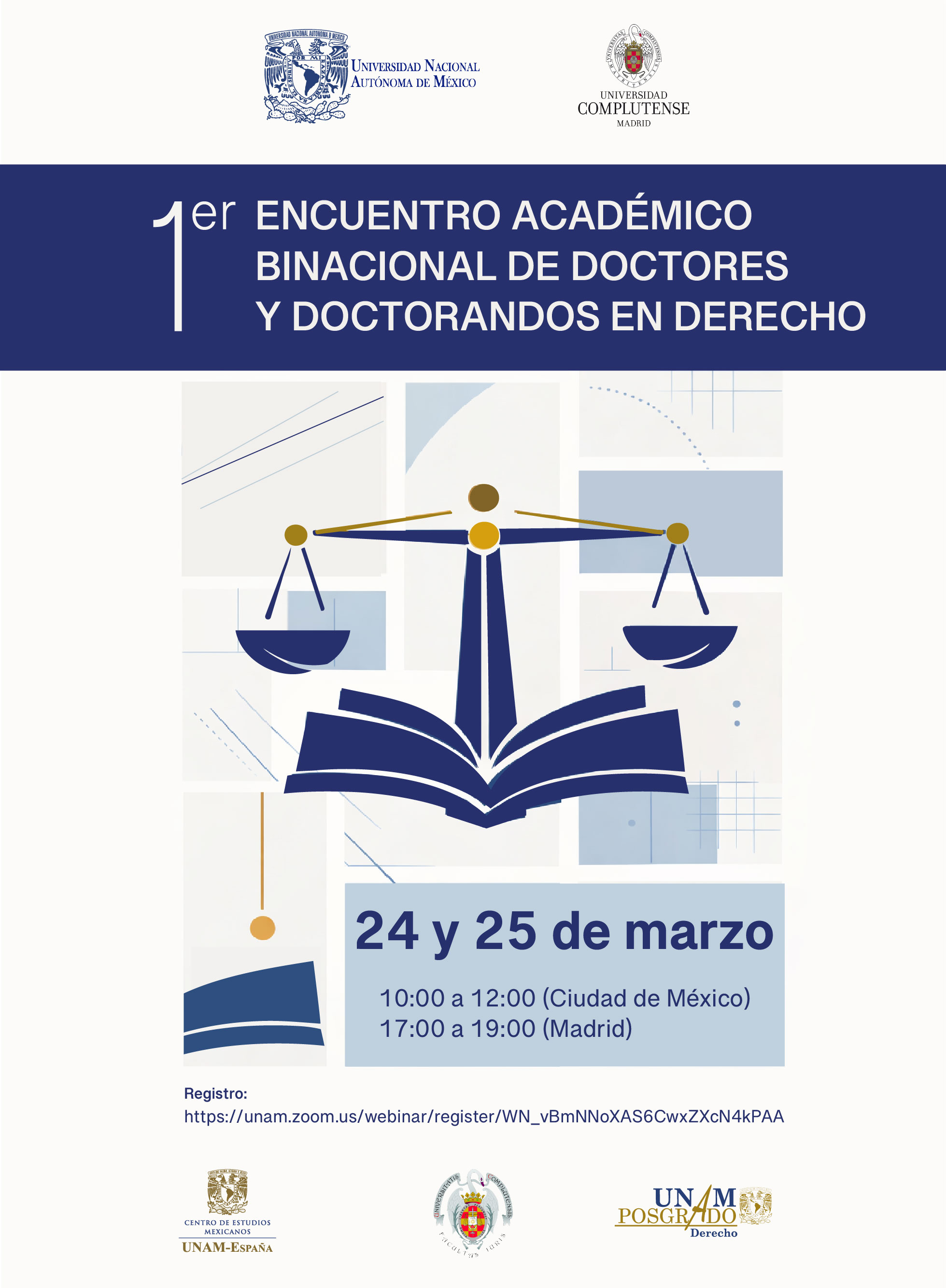  I ENCUENTRO DE INVESTIGADORES UCM/UNAM (24-25 marzo 2026) 